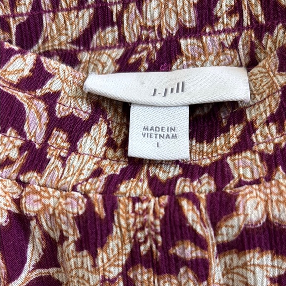 JJill Tiered Purple and Fuchsia Skirt - Picture 4 of 4